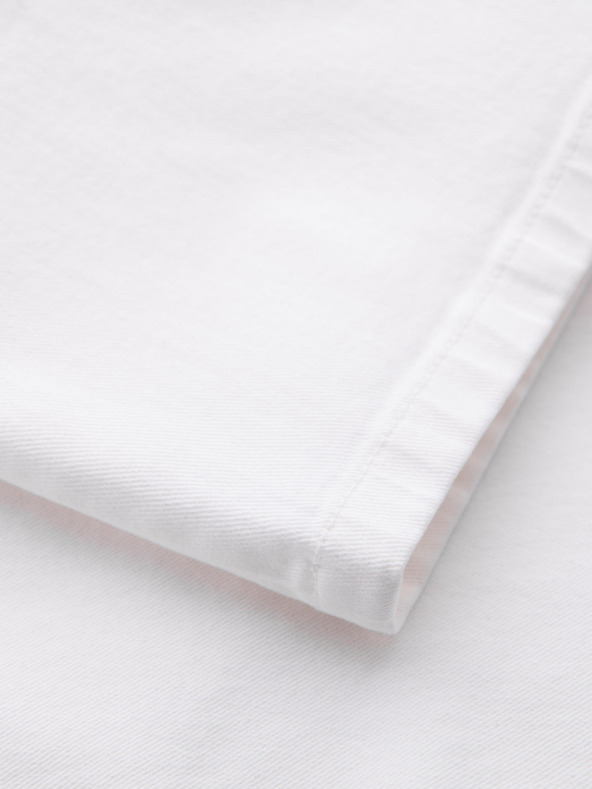 Ombre Clothing Férfi farmer rövidnadrág klasszikus szabással - fehér