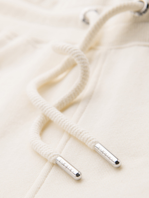 Ombre Clothing Férfi melegítőnadrág szegéllyel és bordázott szegélyű szárral - krém