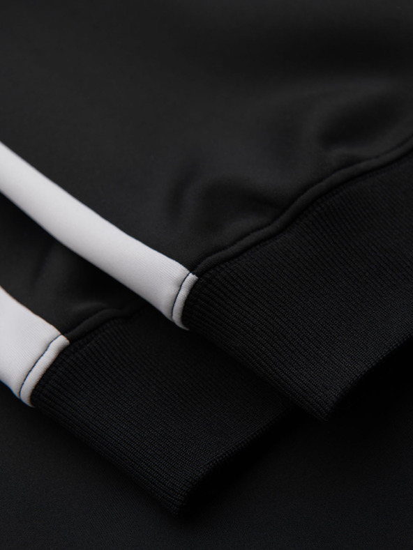 Ombre Clothing Férfi melegítőnadrág kontrasztos szegéllyel - fekete