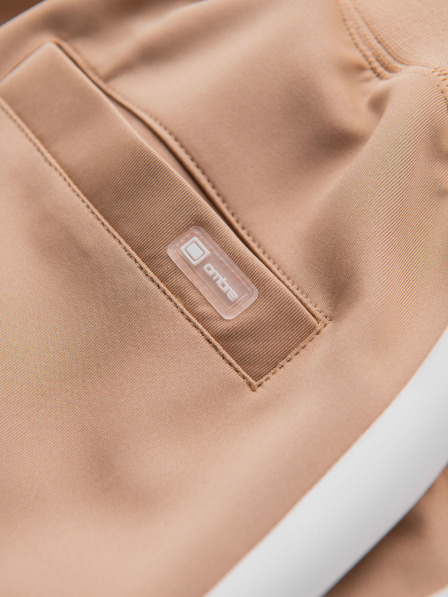 Ombre Clothing Férfi jogger melegítőnadrág kontrasztos csíkokkal - bézs