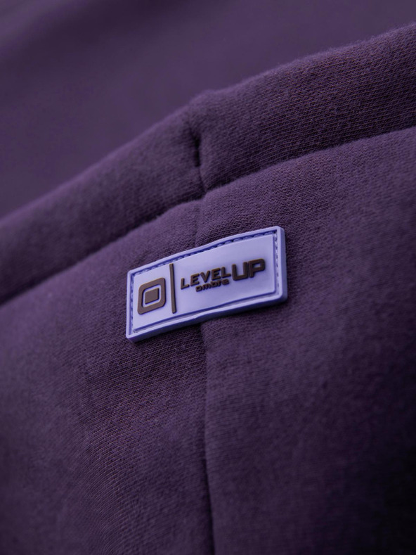 Ombre Clothing Unisex kapucnis pulóver zsebbel - lila