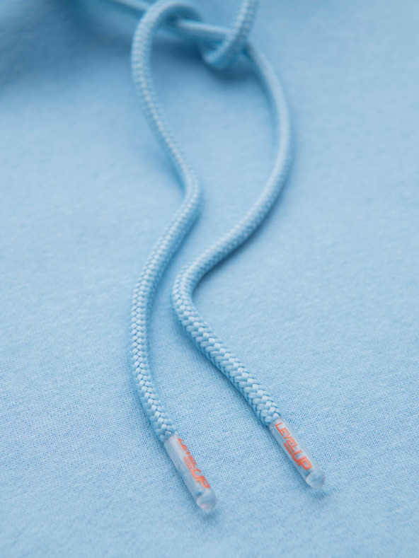 Ombre Clothing Unisex kapucnis pulóver zsebbel - kék