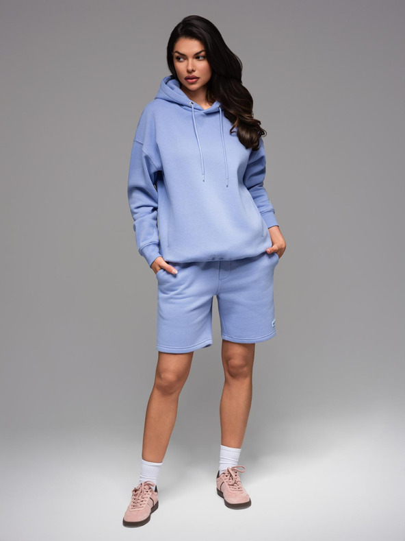 Ombre Clothing Unisex kapucnis pulóver zsebbel - levendula