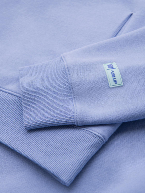 Ombre Clothing Unisex kapucnis pulóver zsebbel - levendula