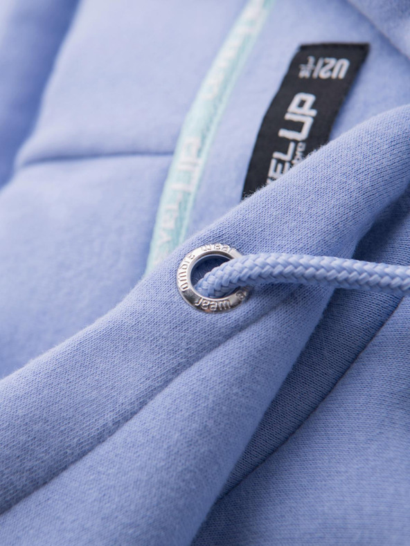 Ombre Clothing Unisex kapucnis pulóver zsebbel - levendula