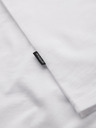 Ombre Clothing Férfi klasszikus pamut póló BASIC V-nyakkal - fehér