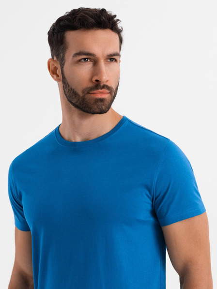 Ombre Clothing Férfi klasszikus pamut póló BASIC - homokszínű