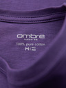 Ombre Clothing BASIC férfi klasszikus pamut póló - lila