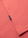 Ombre Clothing BASIC férfi klasszikus pamut póló - korall
