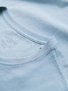 Ombre Clothing BASIC férfi klasszikus pamut póló - világoskék