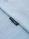 Ombre Clothing BASIC férfi klasszikus pamut póló - világoskék