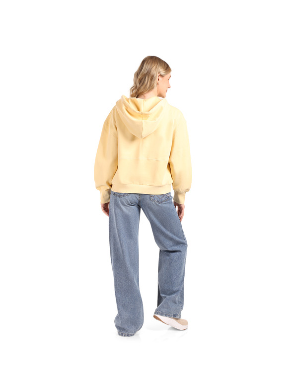 NAX Női pamut pulóver nax NAX OLOSA apricot gelato