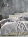 Kvalitex Francia muszlin ágynemű 240x200, 70x90cm világosszürke Kvalitex