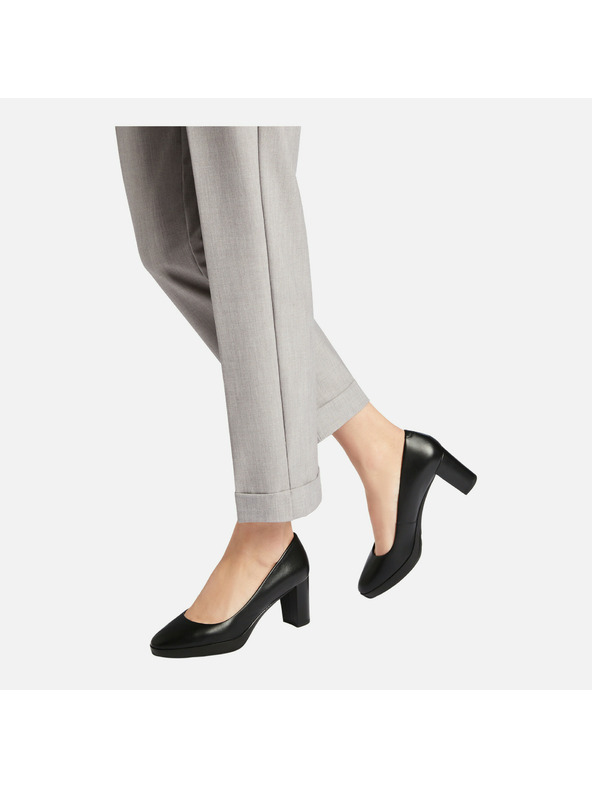 Geox Geox Walk fekete női magassarkú cipő