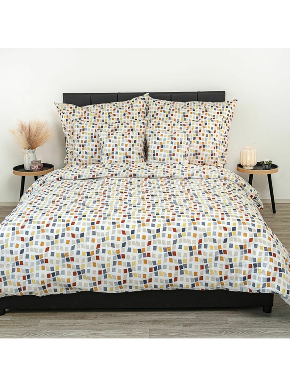 Kvalitex Francia hosszabbított krepp ágynemű 240x220, 70x90cm Mozaika