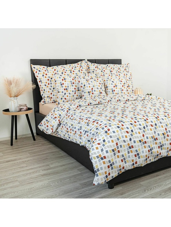 Kvalitex Francia hosszabbított krepp ágynemű 240x220, 70x90cm Mozaika