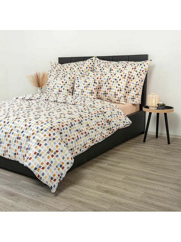 Kvalitex Francia hosszabbított krepp ágynemű 240x220, 70x90cm Mozaika