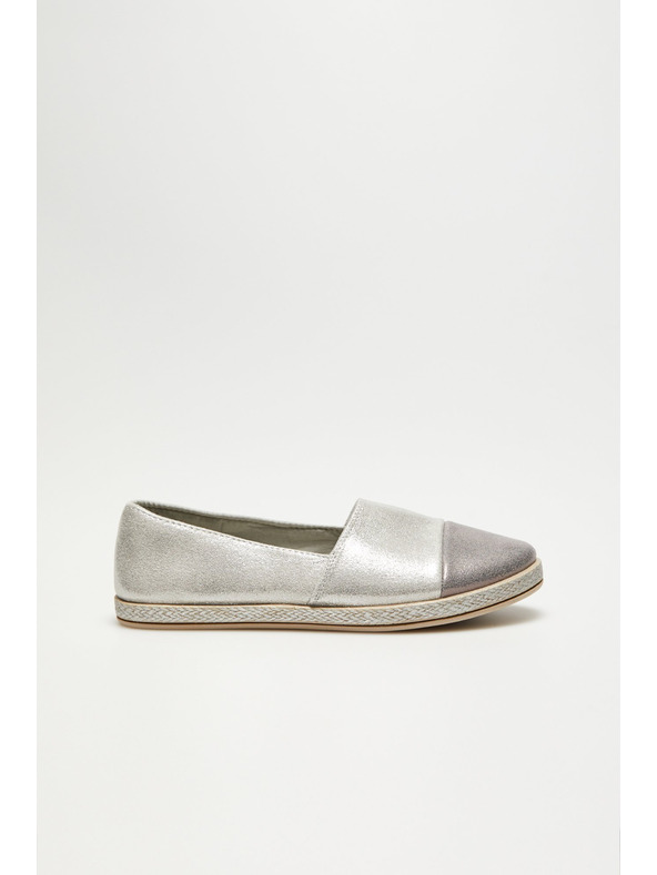 Moodo Ezüst espadrilles