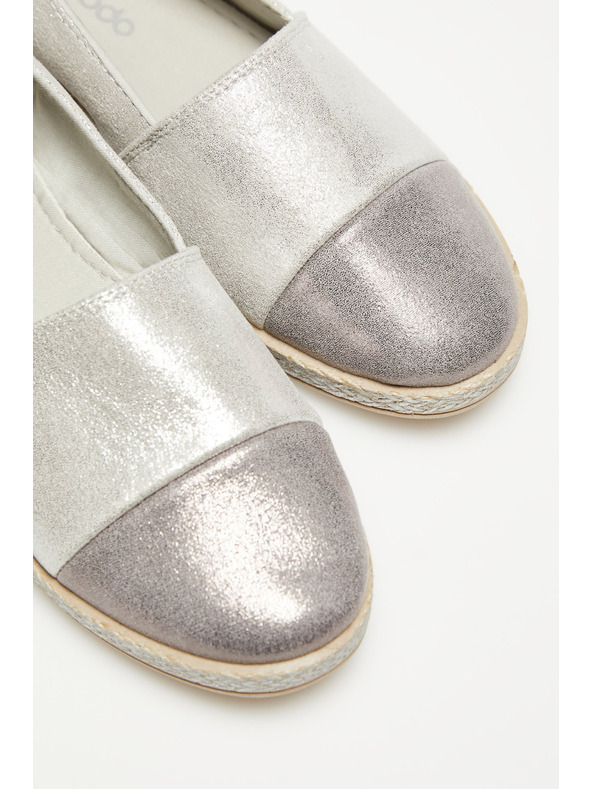 Moodo Ezüst espadrilles