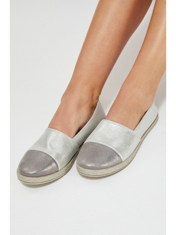 Moodo Ezüst espadrilles