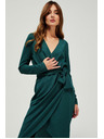 Moodo Sötétzöld wrap ruha