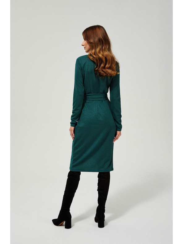 Moodo Sötétzöld wrap ruha