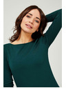 Moodo Sötétzöld hosszú ujjú póló