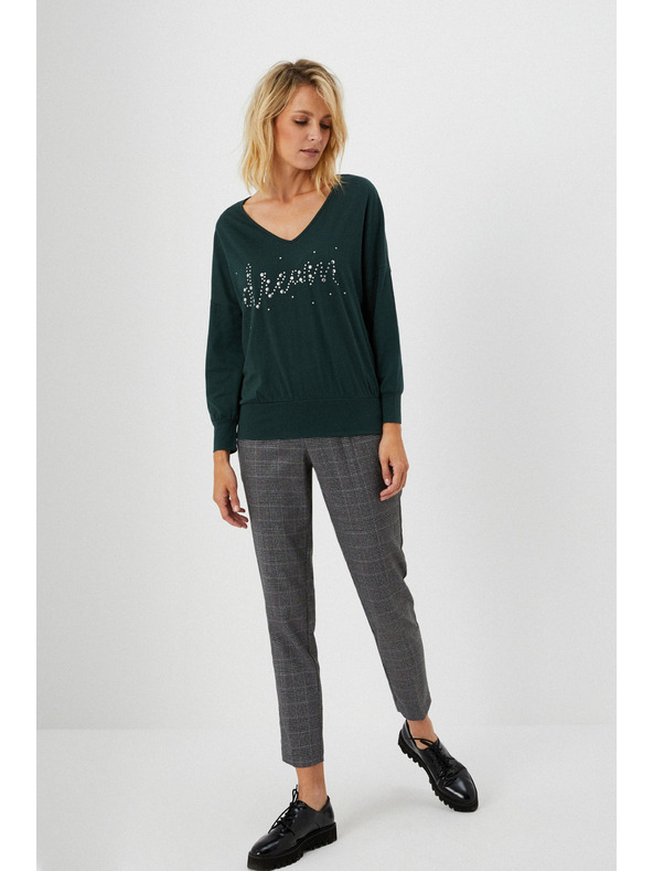 Moodo Pamut blúz strasszkövekkel