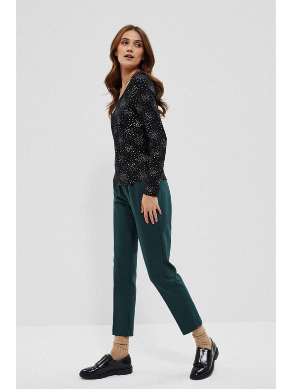 Moodo Fekete mintás pamut póló