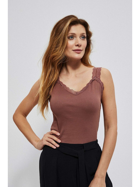 Moodo Csipkés pamut top