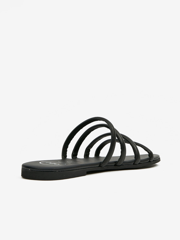 Ojju Fekete bőrpapucs OJJU