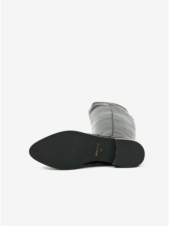 Ojju Fekete bőr csizma OJJU