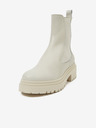 Ojju Világosszürke női bőr chelsea csizma OJJU