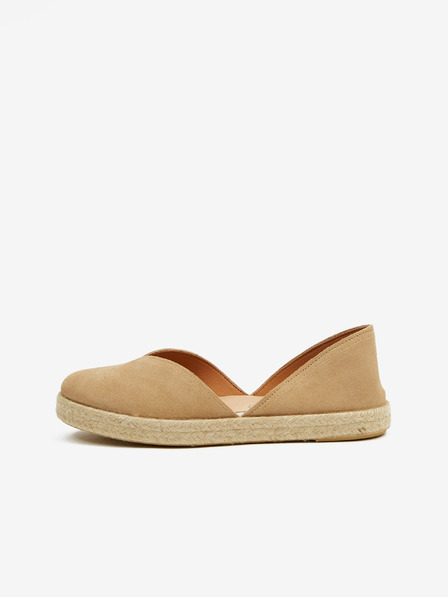 Ojju Világosbarna női szarvasbőr espadrilles OJJU