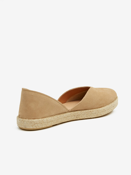 Ojju Világosbarna női szarvasbőr espadrilles OJJU