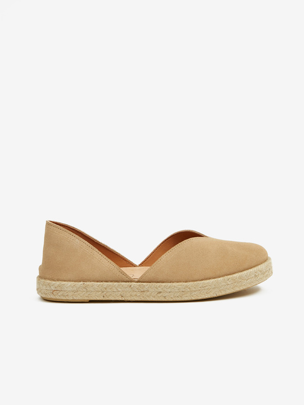 Ojju Világosbarna női szarvasbőr espadrilles OJJU