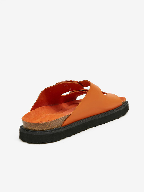Ojju Narancssárga női bőrpapucs OJJU