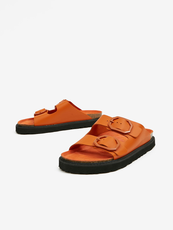 Ojju Narancssárga női bőrpapucs OJJU