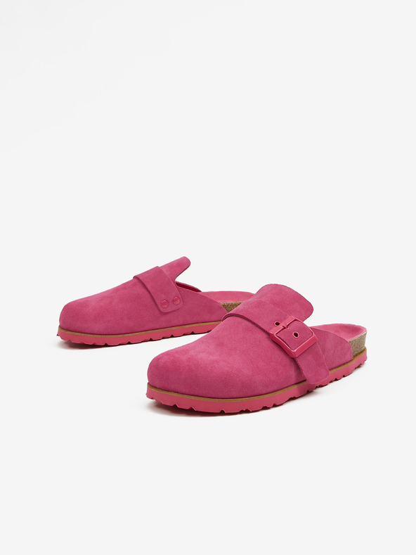 Ojju Sötét rózsaszínű női velúrpapucs OJJU