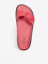 Ojju Rózsaszín női bőr platform papucs OJJU