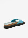 Ojju Türkiz női bőr platform papucs OJJU