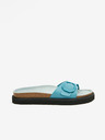 Ojju Türkiz női bőr platform papucs OJJU