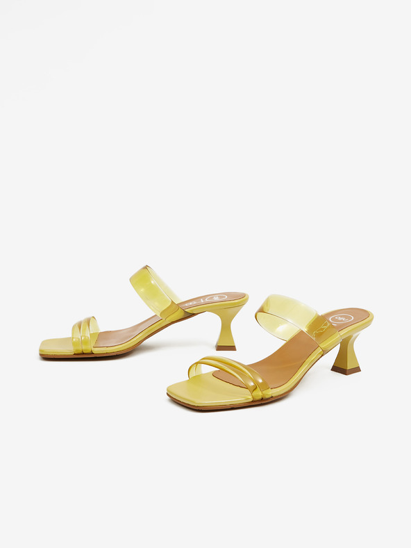 Ojju Sárga női sarokcipő OJJU