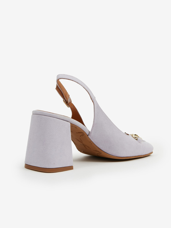 Ojju Világos lila női velúr szandál OJJU