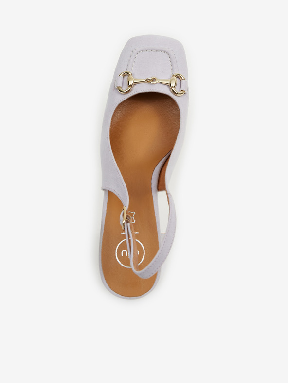 Ojju Világos lila női velúr szandál OJJU