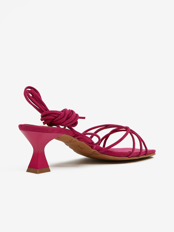 Ojju Sötét rózsaszínű női velúr szandál OJJU