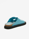 Ojju Türkiz női bőr platform papucs OJJU