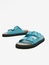 Ojju Türkiz női bőr platform papucs OJJU