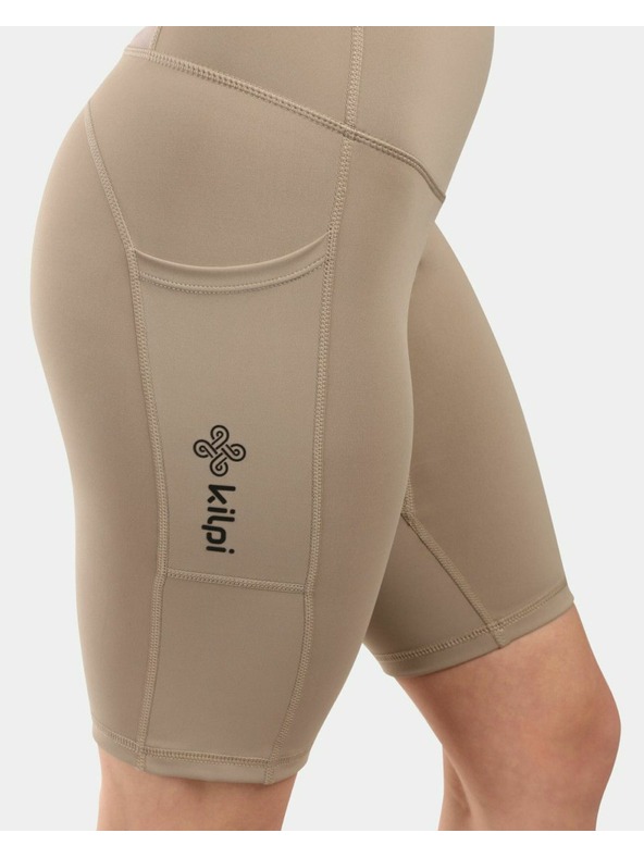 Kilpi Kilpi ARTEMI-W női rövid leggings OPTI-DRY funkcióval Khaki