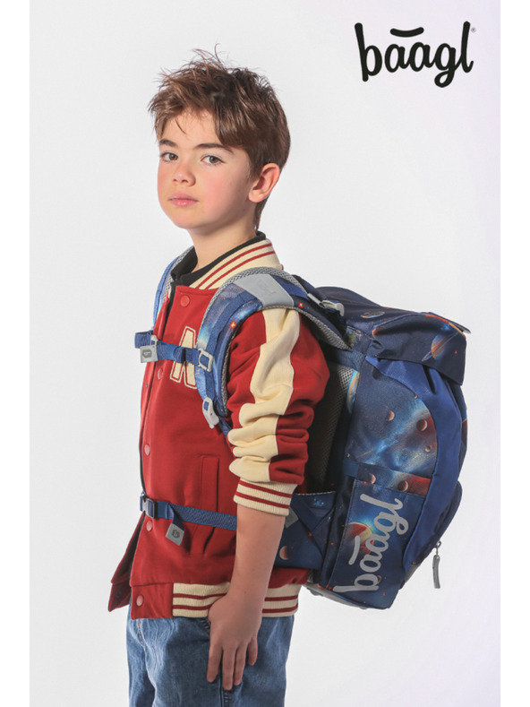 BAAGL  BAAGL SZETT 3 AIRY Világűr: hátizsák, tolltartó, zacskó